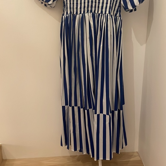 AYR “Extra Extra” blue striped cotton poplin dress - Picture 3 of 5